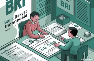 Ilustrasi pinjaman BRI beserta rincian pembayaran bunga (foto: ideogram AI)