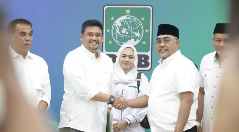 Bobby Nasution saat mendapatkan dukungan Partai PKB untuk maju di Pilgub Sumut