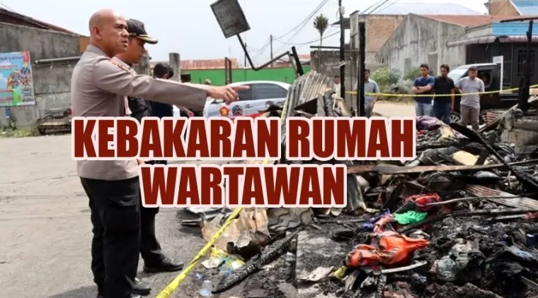 Rumah Wartawan di Bakar