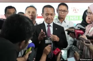 Menteri Investasi/Kepala BKPM Bahlil Lahadalia saat diwawancarai wartawan