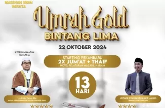 Umrah Travel Haji dan Umrah Madinah Iman Wisata Cabang Pekanbaru pada 22 Oktober 2024 nanti.