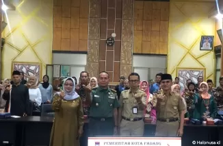 Foto Bersama Setda Kota Padang, Kasdim dan Peserta Sosialisasi