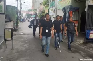 Penggerebekan di Kampung Bahari, Tanjung Priok, Jakarta Utara (Foto: Kompas.com)