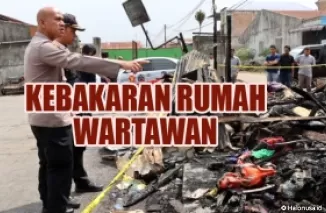 Rumah Wartawan di Bakar