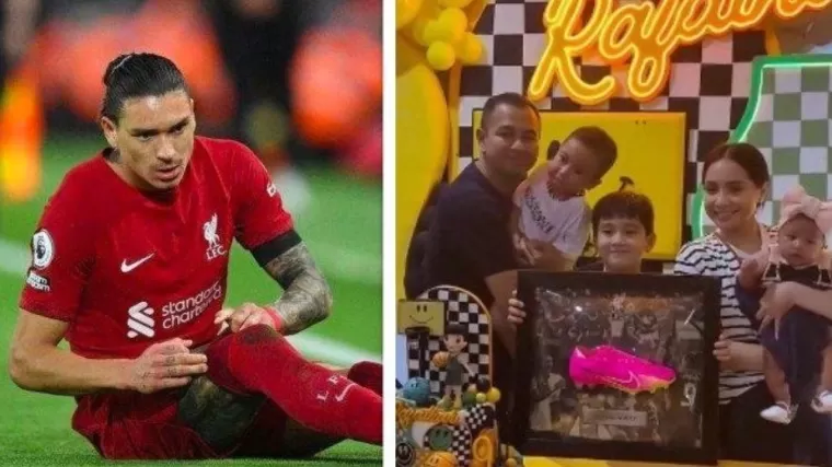 Hadiah Mewah Rafathar, Sepatu Darwin Nunez Pemain Liverpool Seharga Rp 10 Juta