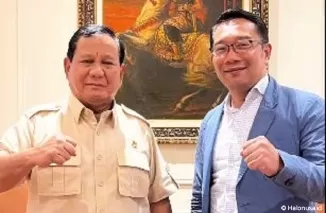 Ridwan Kamil bersama Prabowo Subianto