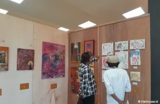 Pameran Lukisan di Gedung Bagindo Aziz Chan Youth Center Padang