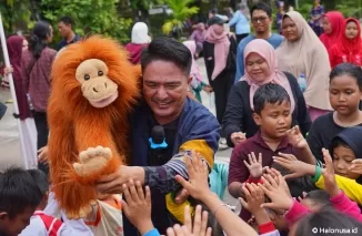 Uda Obe Jo Golin Kundang pada acara Pamenan Anak 2024. (Foto: Istimewa)