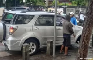 Mobil yang dibawa kabur bocah di Jakarta Selatan