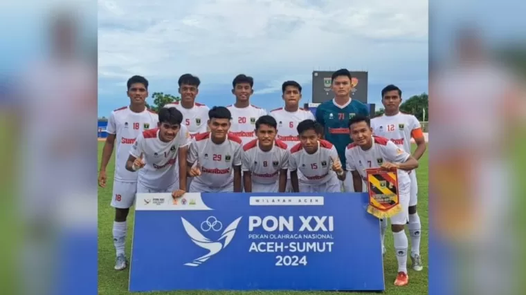 Dihantam Kalsel 7-1, Harapan Tim Sepakbola Sumbar di PON XXI Sirna