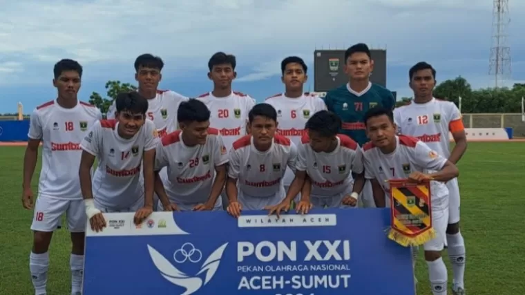 Tim Sepakbola Sumbar pada PON XXI Aceh-Sumut 2024. (Foto: Istimewa)