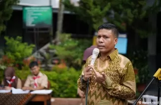 Ketua Divisi Sosialisasi, Pendidikan Pemilih, Partisipasi Hubungan Masyarakat, dan SDM KPU Provinsi Sumatera Barat, Jons Manedi. (Foto: Humas KPU)