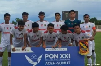 Tim Sepakbola Sumbar pada PON XXI Aceh-Sumut 2024. (Foto: Istimewa)