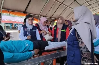 Pelatihan kesiapsiagaan tenaga medis hadapi bencana di Kota Padang. (Foto: Facebook Diskominfo Kota Padang)