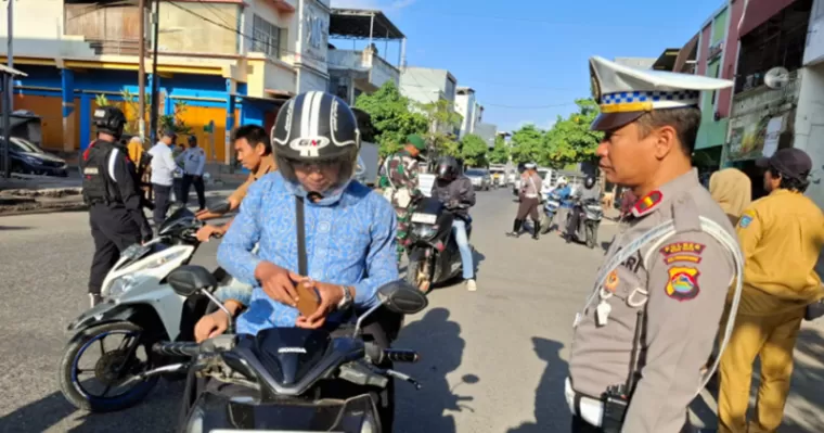 Suasana Operasi Zebra hari kelima di Bima Kota. (Foto: Halaman resmi Humas Polri)