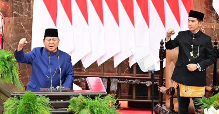 Pelantikan Presiden dan Wakil Presiden RI periode 2024-2029. (Foto: BPMI Setpres)