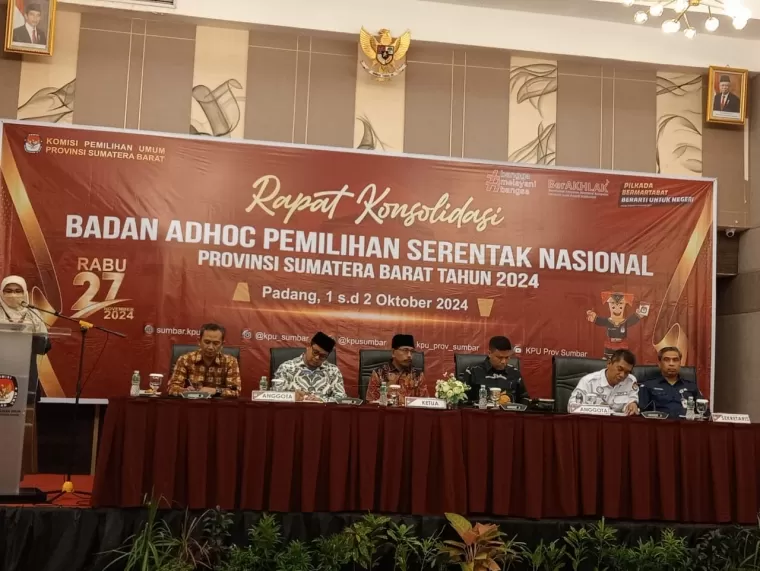 Rakor Badan Adhoc Pilkada, KPU Sumbar Siapkan Strategi Hadapi Tantangan Pemilu