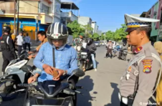 Suasana Operasi Zebra hari kelima di Bima Kota. (Foto: Halaman resmi Humas Polri)