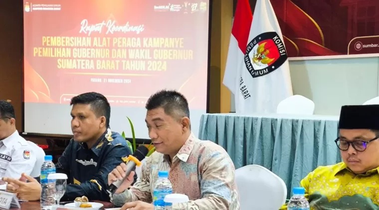 KPU Sumbar Gelar Rakor Jelang Masa Tenang Pilkada Serentak 2024