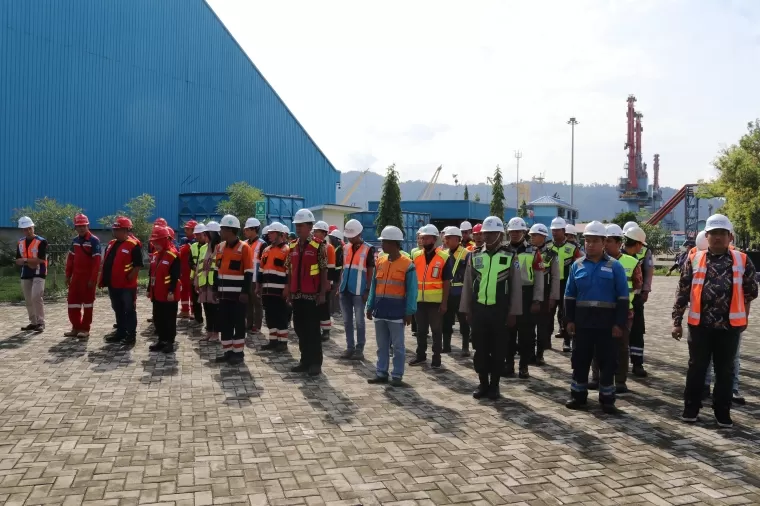 Pelindo Regional 2 Teluk Bayur Laksanakan Drill Tanggap Darurat Kebakaran Tahun 2024