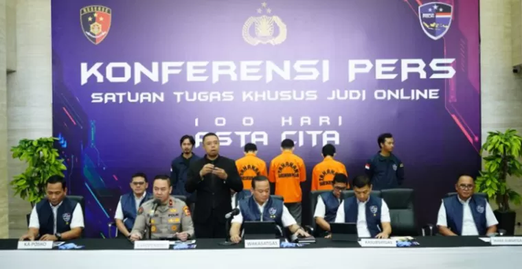 Bareskrim Polri mengungkap kasus judi online.(Foto: halaman resmi Humas Polri)