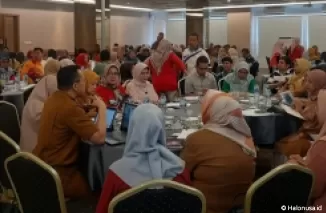 Suasana peringatan HKN ke-60 dengan tema "Gerak Bersama Sehat Bersama" oleh Dinas Kesehatan Sumbar. (Foto: Istimewa)