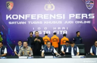 Bareskrim Polri mengungkap kasus judi online.(Foto: halaman resmi Humas Polri)