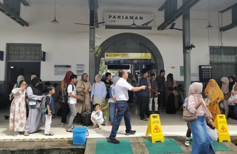 Suasana salah satu stasiun KA yang ada di Sumbar. (Foto: Humas KAI Divre II Sumbar)