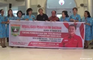 Albert Hendra Lukman Dorong UMKM Bangkit Lewat Sosialisasi Perda No 16 Tahun 2019