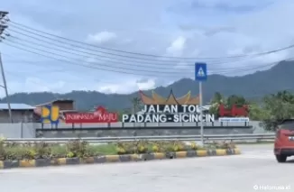 Tol Padang Sicincin.(Foto: Tangkapan Layar video unggahan TikTok @kabanagari)