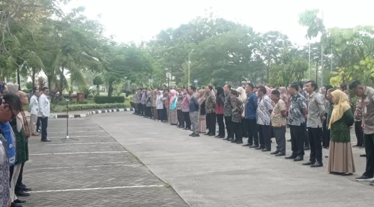 Apel dadakan Pemko Padang di Hari Pertama Kerja 2025. (Foto: Facebook Diskominfo Kota Padang)