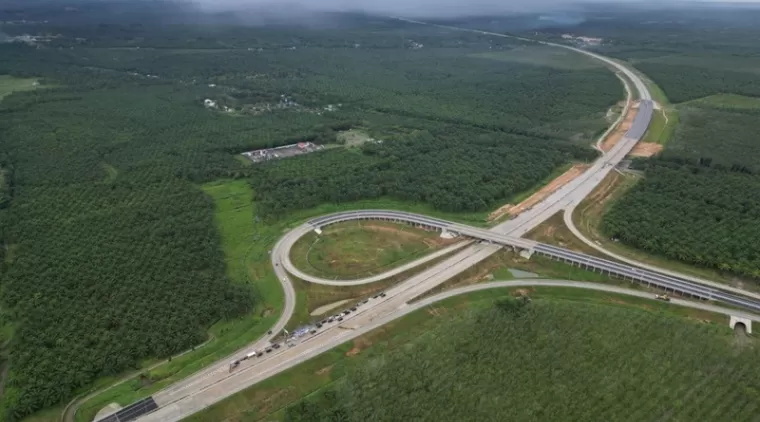 Ilustrasi jalan tol Sumatera. (Foto:Halaman resmi Hutama Karya)