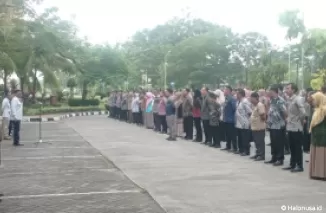 Apel dadakan Pemko Padang di Hari Pertama Kerja 2025. (Foto: Facebook Diskominfo Kota Padang)