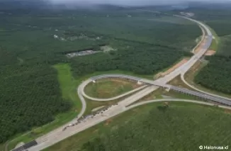 Ilustrasi jalan tol Sumatera. (Foto:Halaman resmi Hutama Karya)