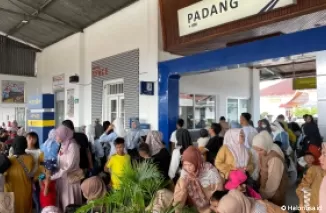 Suasana salah satu Stasiun Kereta Api di Sumbar. (Foto: Humas KAI Divre II)