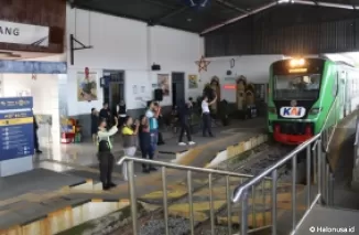 Suasana Stasiun Kereta Api di Sawahan Kota Padang. (Foto: Humas KAI Divre II Sumbar)