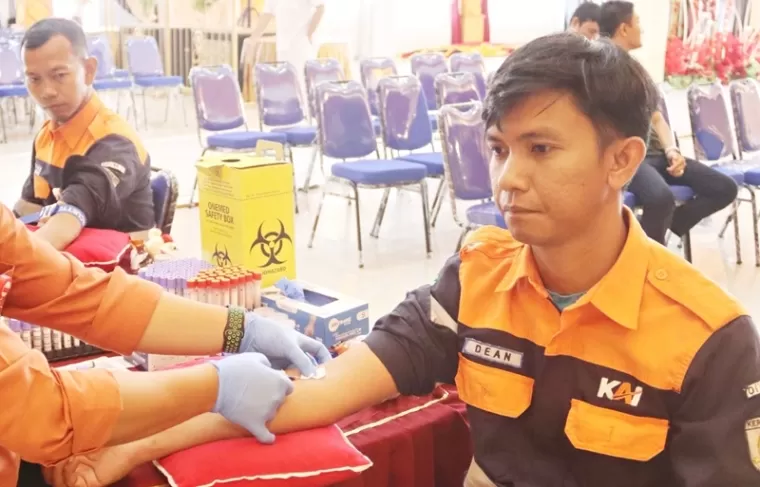 Medical Check Pegawai oleh PT Kereta Api Indonesia (Persero) KAI Divre II Sumbar. (Foto: Humas KAI Divre II Sumbar)