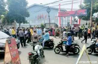 Pendaftaran Paslon Bupati dan Wakil Bupati, Polres Tulungagung Pertebal Pengamanan di Kantor KPU