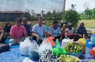 Petani Karangwaru Bersama Cawabup Tulungagung Rayakan Tradisi Methik Pari (Foto: Dok.Istimewa)