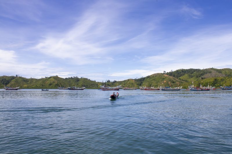 PEMANDANGAN: Menikmati wisata Teluk Mandeh di pantai barat Sumatra, selain disuguhkan gugusan pulau juga terdapat spot diving yang lumayan. | Credit photo: Kariadil Harefa/Tanharimage/Halonusa.