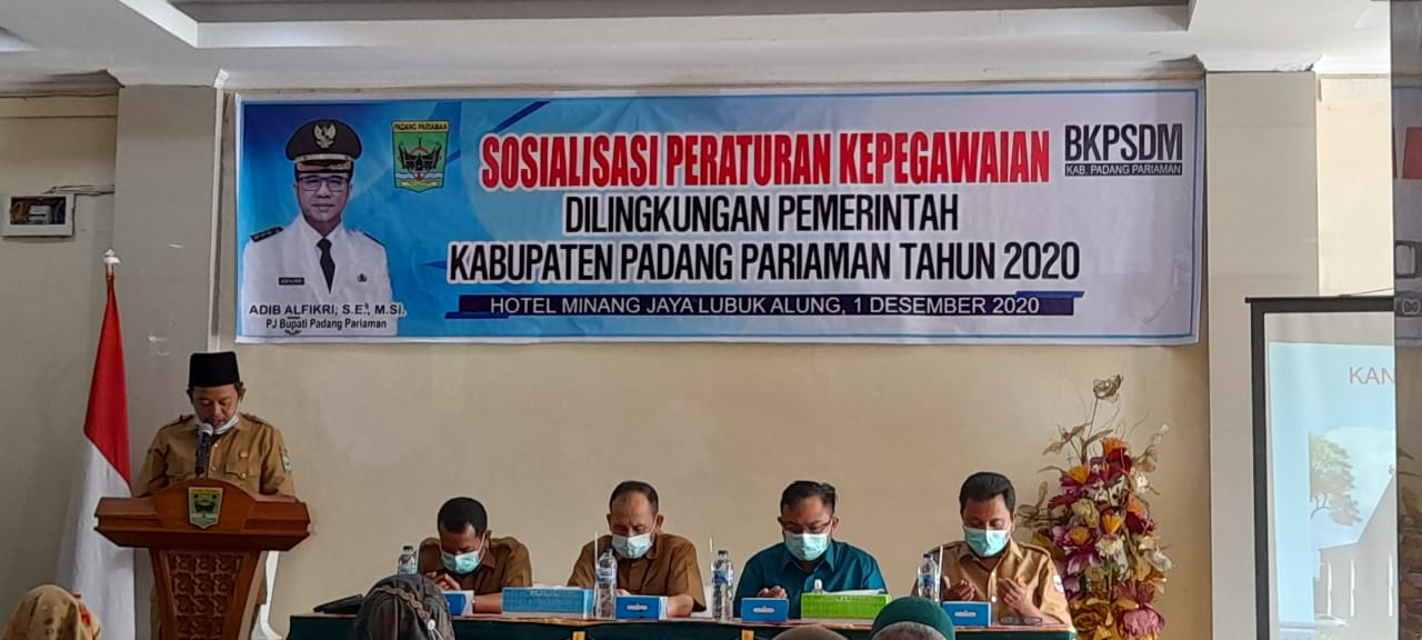 Sosialisasi Peraturan Kepegawaian di Lingkungan Kerja Pemda Padang Pariaman