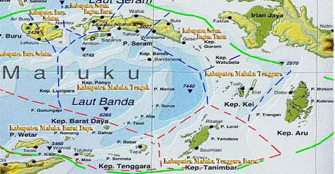 Daftar Kota dan Kabupaten di Pulau Maluku