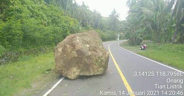 Kamis (14/1/2021) pukul 13.35 WIB wilayah Majene, Sulawesi Barat diguncang gempa tektonik. Hasil analisis BMKG menunjukkan gempa ini memiliki magnitudo 5,9. | BMKG/Halonusa
