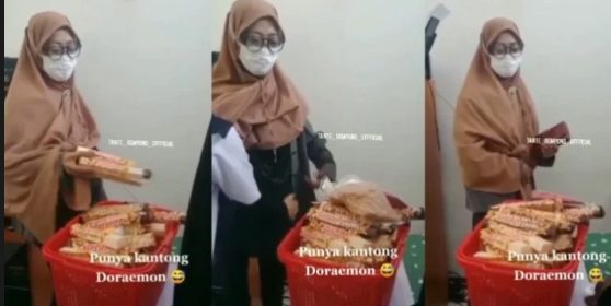 Tutupi Barang dengan Jilbabnya, Wanita Ini Tertangkap