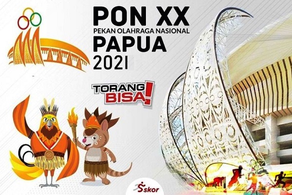 Logo dan maskot PON XX Papua 2021. HO/PB PON Papua)