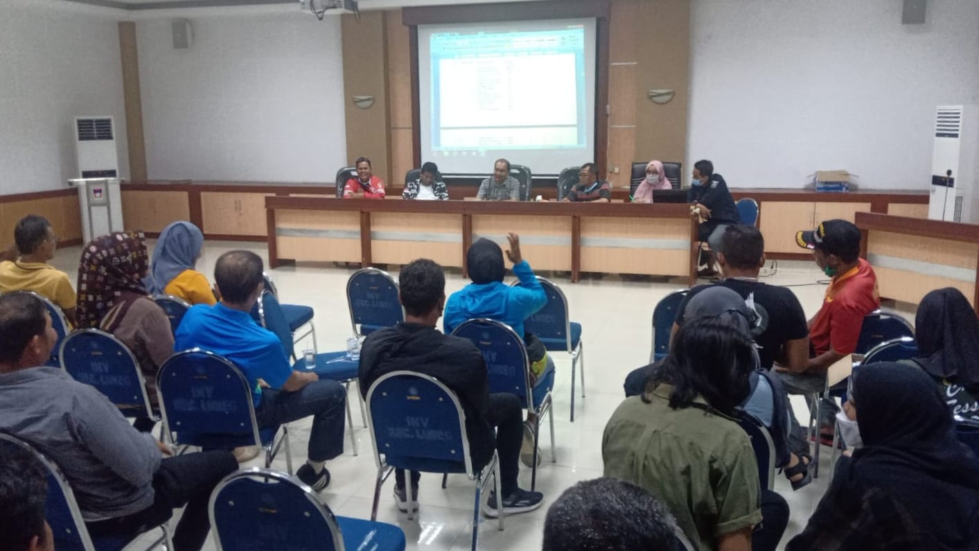 Rapat persiapan Porkota Padang Kecamatan Lubuk Begalung. (Foto: Dok. Istimewa)