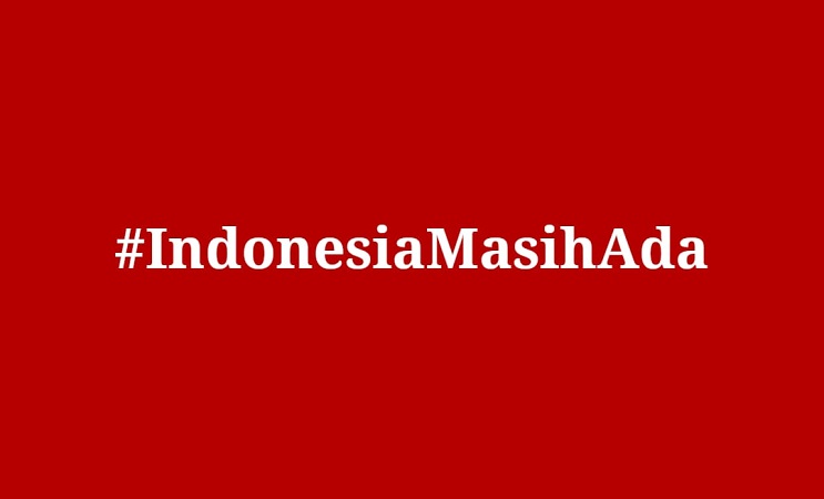 Tagar 'Indonesia Masih Ada'. (Foto: Biro Adpim Sumbar)