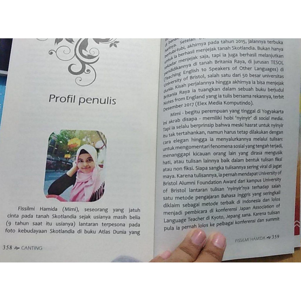 Biodata Profil Fissilmi Hamida (Mimi) Penulis Novel Andalusia, Lengkap Pendidikan hingga Hobi Nyinyir