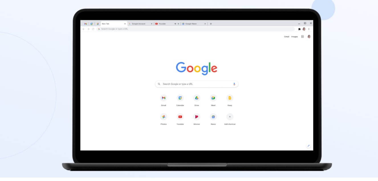 Tampilan Google Chrome versi terbaru (Google/Halonusa)