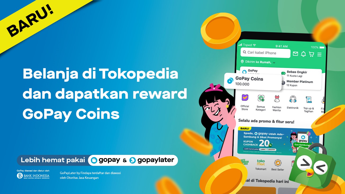 Cara Belanja Hemat dan Mendapat Keuntungan di Tokopedia Menggunakan GoPay Coins